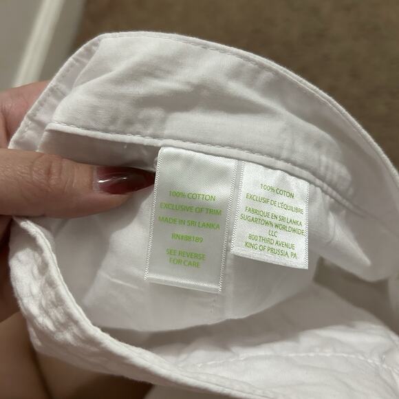 Lilly Pulitzer Women's White Cotton Scalloped Cotton Shorts, Resorts, Size 16 - Picture 7 of 7